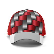 Load image into Gallery viewer, DCYG 2nd Edition Red, Grey & White Print Baseball Cap