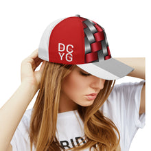 Load image into Gallery viewer, DCYG 2nd Edition Red, Grey & White Print Baseball Cap