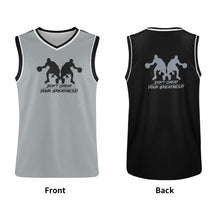 Load image into Gallery viewer, DCYG Dbl Black, Grey & White Mens Basketball Jersey Tank Top