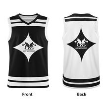 Load image into Gallery viewer, DCYG Dbl Black & White Mens Basketball Jersey Tank Top