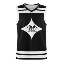 Load image into Gallery viewer, DCYG Dbl Black & White Mens Basketball Jersey Tank Top