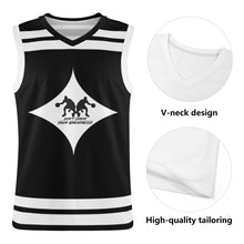 Load image into Gallery viewer, DCYG Dbl Black & White Mens Basketball Jersey Tank Top