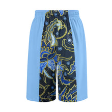 Load image into Gallery viewer, DCYG Mens Light & Dark Blue Mesh Basketball Shorts & Running Short Pants