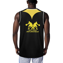 Load image into Gallery viewer, DCYG Dbl Black & Yellow Mens Basketball Jersey Tank Top