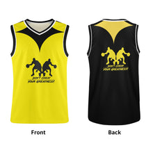 Load image into Gallery viewer, DCYG Dbl Black & Yellow Mens Basketball Jersey Tank Top
