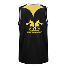 Load image into Gallery viewer, DCYG Dbl Black & Yellow Mens Basketball Jersey Tank Top