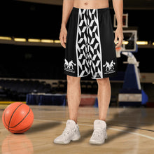 Load image into Gallery viewer, DCYG Dbl Mens Black & White Mesh Basketball Shorts & Running Short Pants