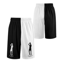 Load image into Gallery viewer, DCYG Mens Black & White Mesh Basketball Shorts & Running Short Pants