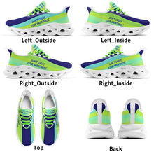 Load image into Gallery viewer, DCYG Light Green, Yellow & Blue 2nd Edition Mens Premium M-sole Sneakers