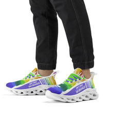 Load image into Gallery viewer, DCYG Drip Purple, Red , Green, Yellow & White S1 Mens Premium M-sole Sneakers