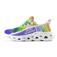 Load image into Gallery viewer, DCYG Drip Purple, Red , Green, Yellow & White S1 Mens Premium M-sole Sneakers