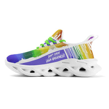 Load image into Gallery viewer, DCYG Drip Purple, Red , Green, Yellow & White S1 Mens Premium M-sole Sneakers