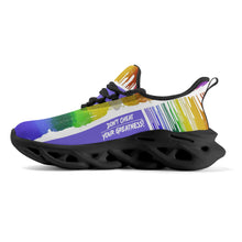 Load image into Gallery viewer, DCYG Drip Purple, Red , Green, Yellow & White S1 Mens Premium M-sole Sneakers