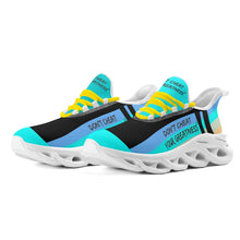 Load image into Gallery viewer, DCYG Light Blue,Turquoise Yellow & Black S1 Mens Premium M-sole Sneakers