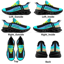 Load image into Gallery viewer, DCYG Light Blue,Turquoise Yellow & Black S1 Mens Premium M-sole Sneakers