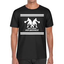 Load image into Gallery viewer, DCYG Mens White Dbl Hooper Cotton White logo & Black Printing T-Shirt