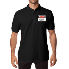 Load image into Gallery viewer, DCYG Caution Danger Logo Adult Men Half printed Cotton Polo Shirt