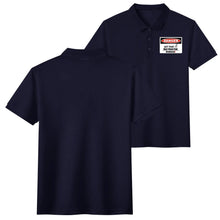 Load image into Gallery viewer, DCYG Caution Danger Logo Adult Men Half printed Cotton Polo Shirt