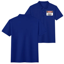 Load image into Gallery viewer, DCYG Caution Danger Logo Adult Men Half printed Cotton Polo Shirt