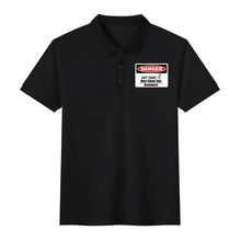 Load image into Gallery viewer, DCYG Caution Danger Logo Adult Men Half printed Cotton Polo Shirt