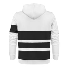 Load image into Gallery viewer, DEI Black Logo & Black Mens All Over Print Classic Zip Hoodie