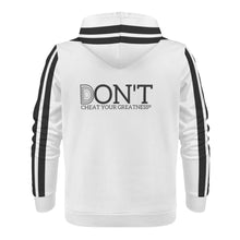 Load image into Gallery viewer, DONT D4XV Black Logo & White Mens All Over Print Warm Velvets Pair Of Hoodie