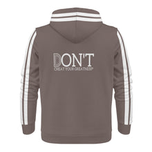 Load image into Gallery viewer, DONT D4XV White Logo, Stripes & Grey Mens All Over Print Warm Velvets Pair Of Hoodie
