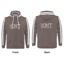 Load image into Gallery viewer, DONT D4XV White Logo, Stripes & Grey Mens All Over Print Warm Velvets Pair Of Hoodie