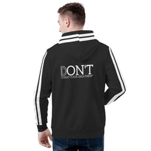 Load image into Gallery viewer, Dont D4XV White Logo, Stripes & Black Mens All Over Print Warm Velvets Pair Of Hoodie