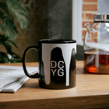 Load image into Gallery viewer, DCYG DRIP 24 White Logo & Black Mug (11oz, 15oz)