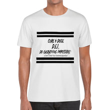 Load image into Gallery viewer, Cure 4 Doge Black Logo & Strips Back Printing T-Shirt