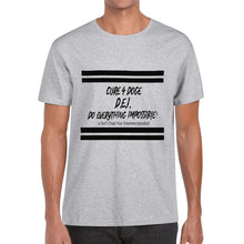 Load image into Gallery viewer, Cure 4 Doge Black Logo & Strips Back Printing T-Shirt