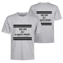 Load image into Gallery viewer, Cure 4 Doge Black Logo & Strips Back Printing T-Shirt