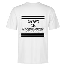 Load image into Gallery viewer, Cure 4 Doge Black Logo & Strips Back Printing T-Shirt