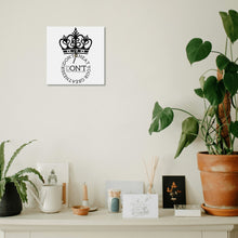Load image into Gallery viewer, Royalty 24 Black Logo & White PVC and Square Wall Clock - No scale for Living Room Office