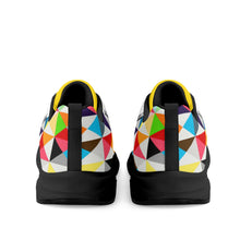 Load image into Gallery viewer, DEI SL25 Black Logo, Red Stripes & Multi Color Design Adult EVA Mesh Walking Running Shoes