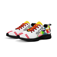 Load image into Gallery viewer, DCYG SL25 Black Logo, Red Stripes & Multi Color Design Adult EVA Mesh Walking Running Shoes