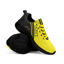 Load image into Gallery viewer, Striker 25s Black Logo & Yellow Adult EVA Mesh Walking Running Shoes