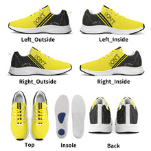 Load image into Gallery viewer, Striker 25s Black Logo & Yellow Adult EVA Mesh Walking Running Shoes