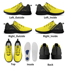 Load image into Gallery viewer, Striker 25s Black Logo & Yellow Adult EVA Mesh Walking Running Shoes