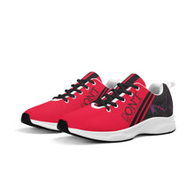 Load image into Gallery viewer, Striker 25s Black Logo & Red Adult EVA Mesh Walking Running Shoes