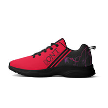 Load image into Gallery viewer, Striker 25s Black Logo & Red Adult EVA Mesh Walking Running Shoes