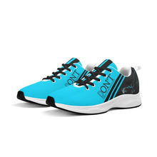 Load image into Gallery viewer, Striker 25s Black Logo & Light Blue Adult EVA Mesh Walking Running Shoes