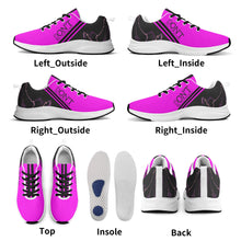Load image into Gallery viewer, Striker 25s Black Logo & Neon Pink Adult EVA Mesh Walking Running Shoes
