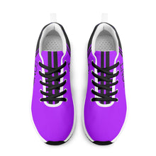 Load image into Gallery viewer, Striker 25s Black Logo & Purple Adult EVA Mesh Walking Running Shoes