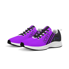 Load image into Gallery viewer, Striker 25s Black Logo & Purple Adult EVA Mesh Walking Running Shoes