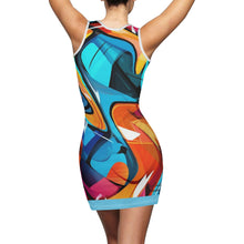 Load image into Gallery viewer, 25 SX DRIP Blue ,Red, Teal & Black Logo Womens Summer Dresses Sexy Wrap Hip Mini Slim Fitted Dress