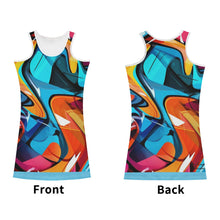 Load image into Gallery viewer, 25 SX DRIP Blue ,Red, Teal & Black Logo Womens Summer Dresses Sexy Wrap Hip Mini Slim Fitted Dress