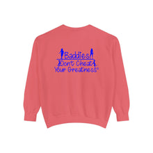 Load image into Gallery viewer, DCYG 24SX Baddies Blue Logo Garment-Dyed Sweatshirt
