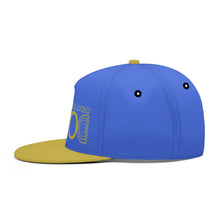 Load image into Gallery viewer, UX Gold Logo Blue & Gold Snapbacks
